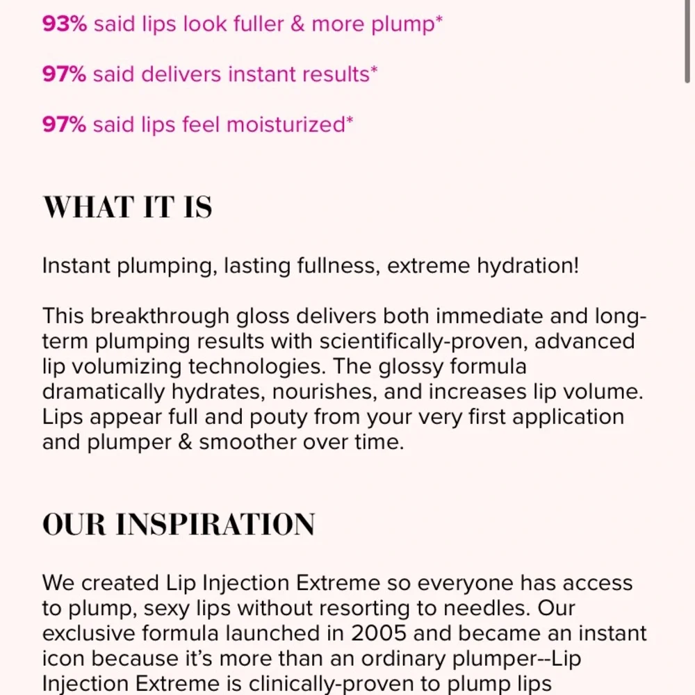 Too Faced Lip Injection Extreme Hydrating Lip gloss Plumper bubblegum yum pink